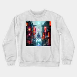 Tokyo Neon - Night Scenario Royal Crewneck Sweatshirt